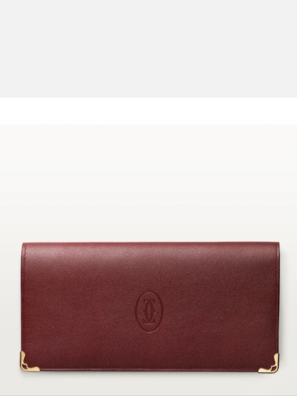Cartier Bordeaux Calfskin Long Flap Wallet